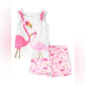 Toddlers Two Piece Flamingo Play Set - Size 4T